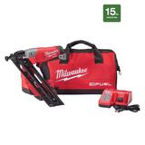 Milwaukee M18 FUEL 15 Ga. Cordless Angled Finish Nailer Kit 18 V