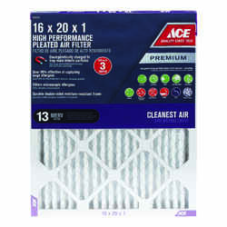 Ace 16 in. W X 20 in. H X 1 in. D Pleated Pleated Air Filter