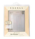 Excell 70 in. H x 72 in. W Frosted Solid Shower Curtain Liner Vinyl