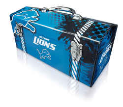 Sainty International 16.25 in. Detroit Lions 7.1 in. W x 7.75 in. H Art Deco Tool Box Steel
