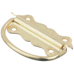 Ace Bright 3-1/2 in. 3-1/2 in. L 3-1/2 in. 2 pk Chest Handle Brass