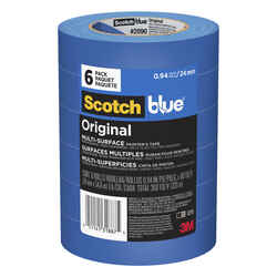 ScotchBlue 0.94 in. W X 60 yd L Blue Medium Strength Original Painter's Tape 6 pk