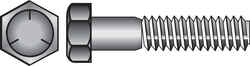 HILLMAN 1/4 in. Dia. x 1/2 in. L Heat Treated Zinc Steel Hex Head Cap Screw 100 box