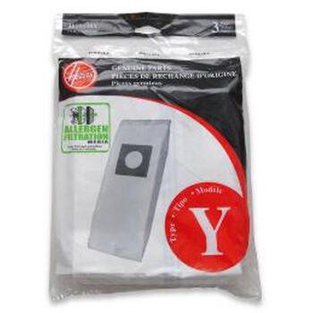 Hoover Vacuum Bag For Fit all Hoover upright cleaners that use type Y bags 3 pk