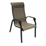 Living Accents Brown Aluminum Barrington Stackable Chair