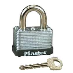 Master Lock 1-1/2 in. W Laminated Steel Warded Locking Padlock 1 pk