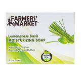 Farmers' Market Oregon Tilth 5.5 oz. Organic Bar Soap Lemongrass Basil Scent