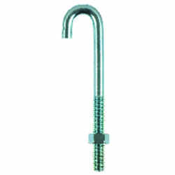 Hampton Small Silver Zinc-Plated Zinc 375 lb. J-Bolt 1 in. L 1 pk