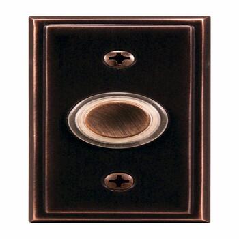 Heath Zenith Oil Rubbed Bronze Metal Wired Pushbutton Doorbell