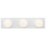 Westinghouse 3 White Wall Mount Bathroom Bar Fixture