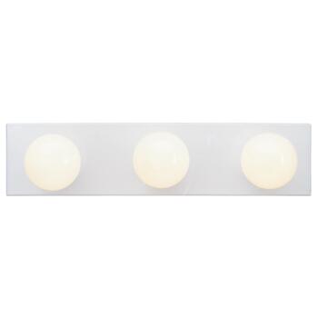 Westinghouse 3 White Wall Mount Bathroom Bar Fixture