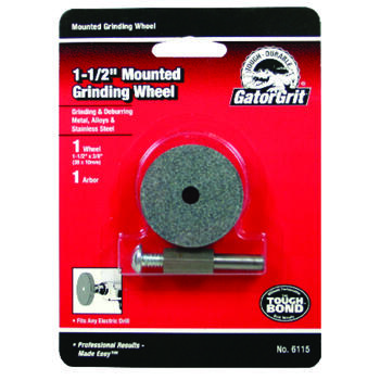 Gator 1-1/2 in. Dia. x 3/8 in. thick x 1/4 in. Grinding Wheel 3200 rpm 1 pc.