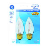 GE Lighting Energy Efficient 43 watts B13 Incandescent Bulb 750 lumens Daylight Decorative 2 p