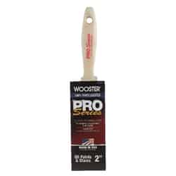 Wooster 2 in. W Flat White China Bristle Pro Series Paint Brush