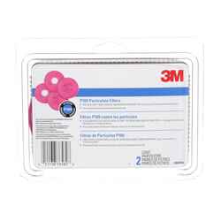 3M Sanding and Lead Paint Removal Respirator Mask Replacement Filter Pink 4 pc.