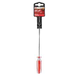 Ace 1/8 Slotted Steel Black 1 Screwdriver 6 in.
