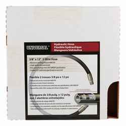 Apache 0.4 in. D X 12 in. L 4000 psi Rubber 2-Wire Hydraulic Hose