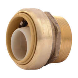 SharkBite 3/4 in. Push T X 1/2 in. D MPT Brass Reducer Connector