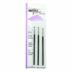 Linzer No. 000, No. 00 and No. 0 W Assorted Artist Paint Brush Set