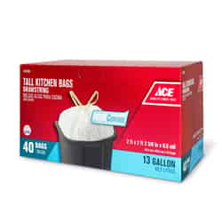 Ace Odor Control 13 gal. Tall Kitchen Bags Drawstring 40 pk