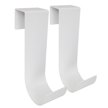 Mide Products Powder Coated 10 in. L White Long Fence Mount Hook Aluminum 2 pk 25 lb.