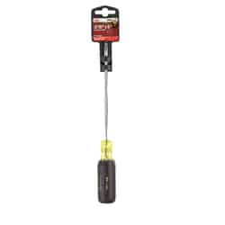 Ace 6 in. Screwdriver 3/16 Steel 1 Black Slotted