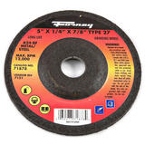 Forney 5 in. Dia. x 1/4 in. thick x 7/8 in. Metal Grinding Wheel 12000 rpm 1 pc. Aluminum Oxide