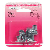 Prime-Line Mill Die Cast Screen Clip For 1/4 inch 4 pk