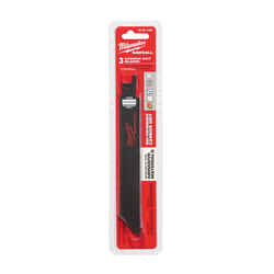 Milwaukee SAWZALL 0.68 in. W x 6 in. L Carbide Grit Reciprocating Saw Blade Multi TPI 3 pk Carbi