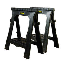 Stanley Plastic Folding Sawhorse 32 in. H
