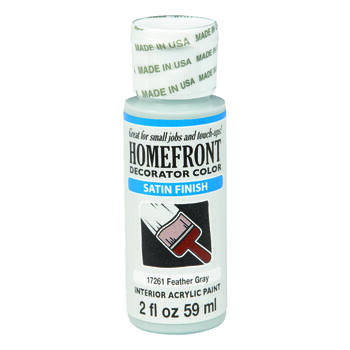 Homefront Satin Feather Gray Hobby Paint 2 oz