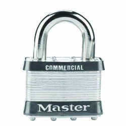 Master Lock 1-1/2 in. H x 7/8 in. W x 2 in. L Laminated Steel Double Locking Padlock 1 pk Keyed