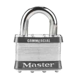 Master Lock 1-1/2 in. H x 7/8 in. W x 2 in. L Laminated Steel Double Locking Padlock 1 pk Keyed