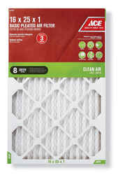 Ace 16 in. W X 25 in. H X 1 in. D Cotton 8 MERV Pleated Air Filter