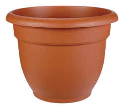 Bloem 12 in. Dia. Terracotta Clay Resin Ariana Planter