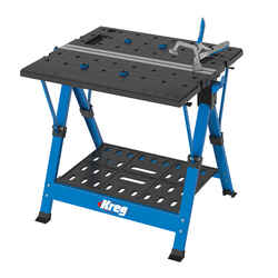 Kreg Tool 37.21 in. L x 7.88 in. H x 33.67 in. W Plastic/Steel Portable Workstation Blue