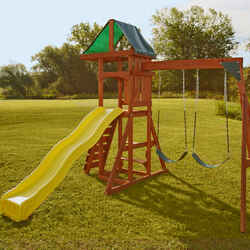 Swing-N-Slide Scrambler Wood Swing Set