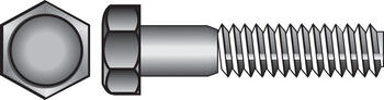 HILLMAN 1/4 in. Dia. x 2-1/2 in. L Zinc Plated Steel Hex Bolt 100 box
