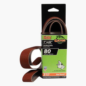 Gator 42 in. L x 1 in. W Aluminum Oxide 80 Grit Medium Sanding Belt 3 pk