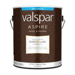 Valspar Aspire Flat Tintable Neutral Base Paint and Primer Exterior 1 gal