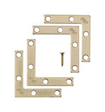 Ace 2 in. H x 2.750 in. W x 2 in. D Flat Corner Brace Brass