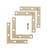 Ace 2 in. H x 2.750 in. W x 2 in. D Flat Corner Brace Brass