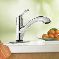 Moen Renzo Renzo One Handle Chrome Pull Out Kitchen Faucet