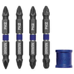 Irwin Phillips Multi Size x 2-3/8 in. L Impact Driver Bit S2 Tool Steel 1/4 in. 5 pc.