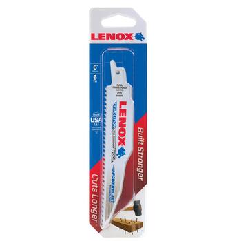 Lenox 6 in. L x 3/4 in. W Bi-Metal Reciprocating Saw Blade 6 TPI 2 pk