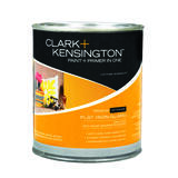 Clark+Kensington Flat Acrylic Latex 1 qt. Paint and Primer Designer White