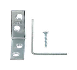 Ace  1-1/2 in. H x 5/8 in. W x 1-1/2 in. D Zinc  Inside L  Corner Brace 