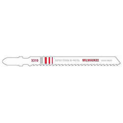 Milwaukee Bi-Metal Embedded cutting T-Shank 10 TPI 5 pk 4 in. Jig Saw Blade