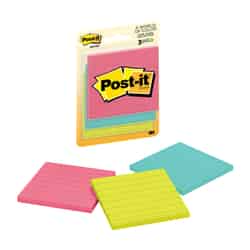 Post-It 3 in. W x 3 in. L Assorted Sticky Notes 3 pad