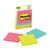 Post-It 3 in. W x 3 in. L Assorted Sticky Notes 3 pad